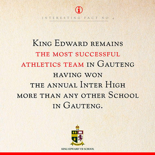 King Edward VII School - Most successful athletics team in Gauteng